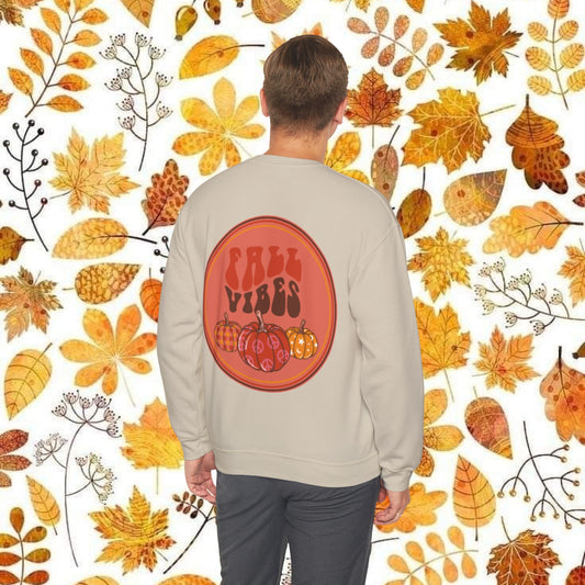 Retro Fall Vibes Crewneck Sweatshirt - KiwiKreationCo