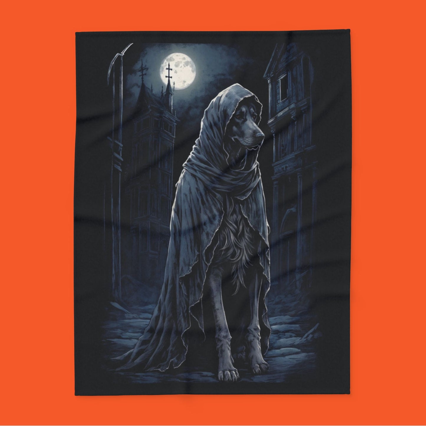 Spooky Dog Halloween Arctic Fleece Blanket - KiwiKreationCo