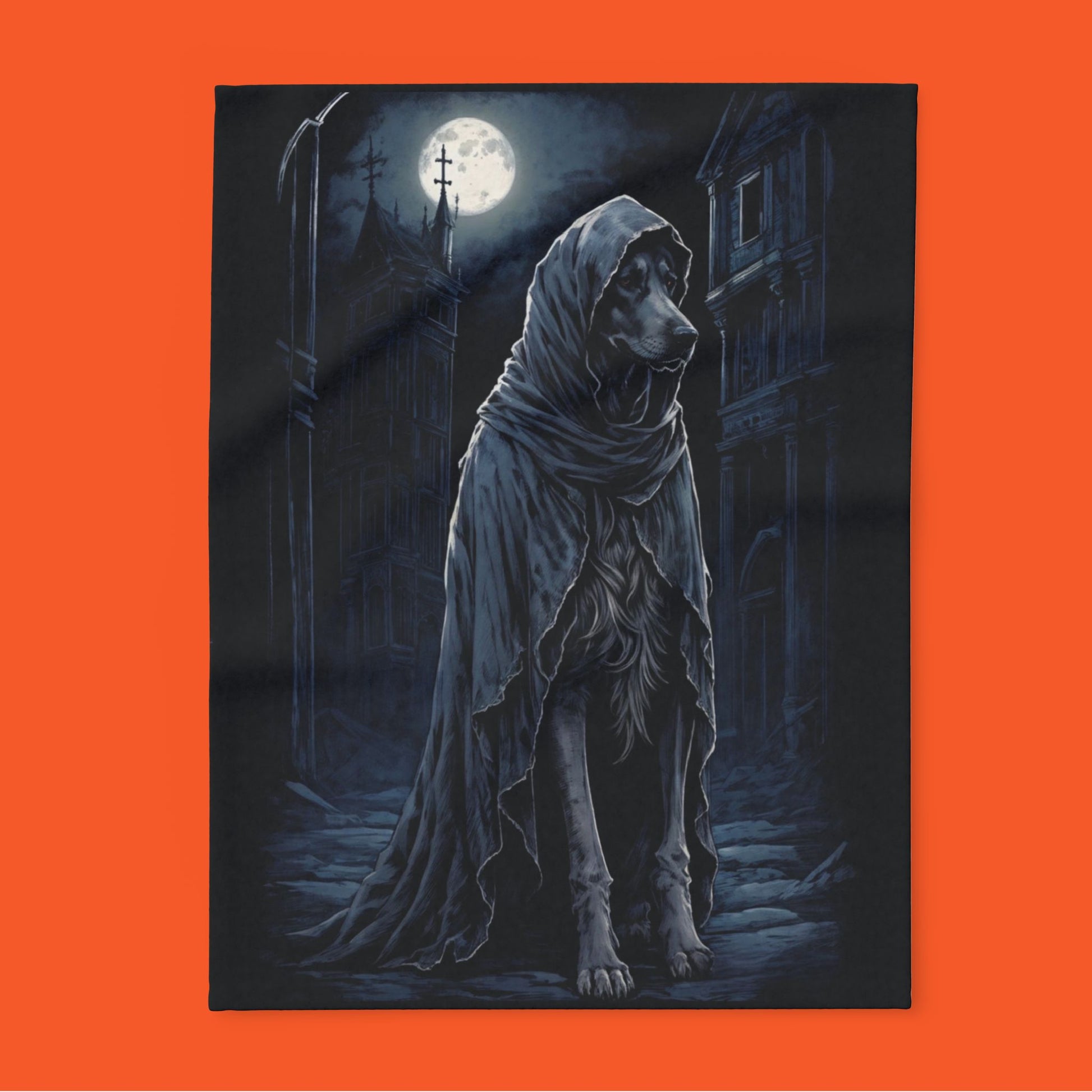 Spooky Dog Halloween Arctic Fleece Blanket - KiwiKreationCo