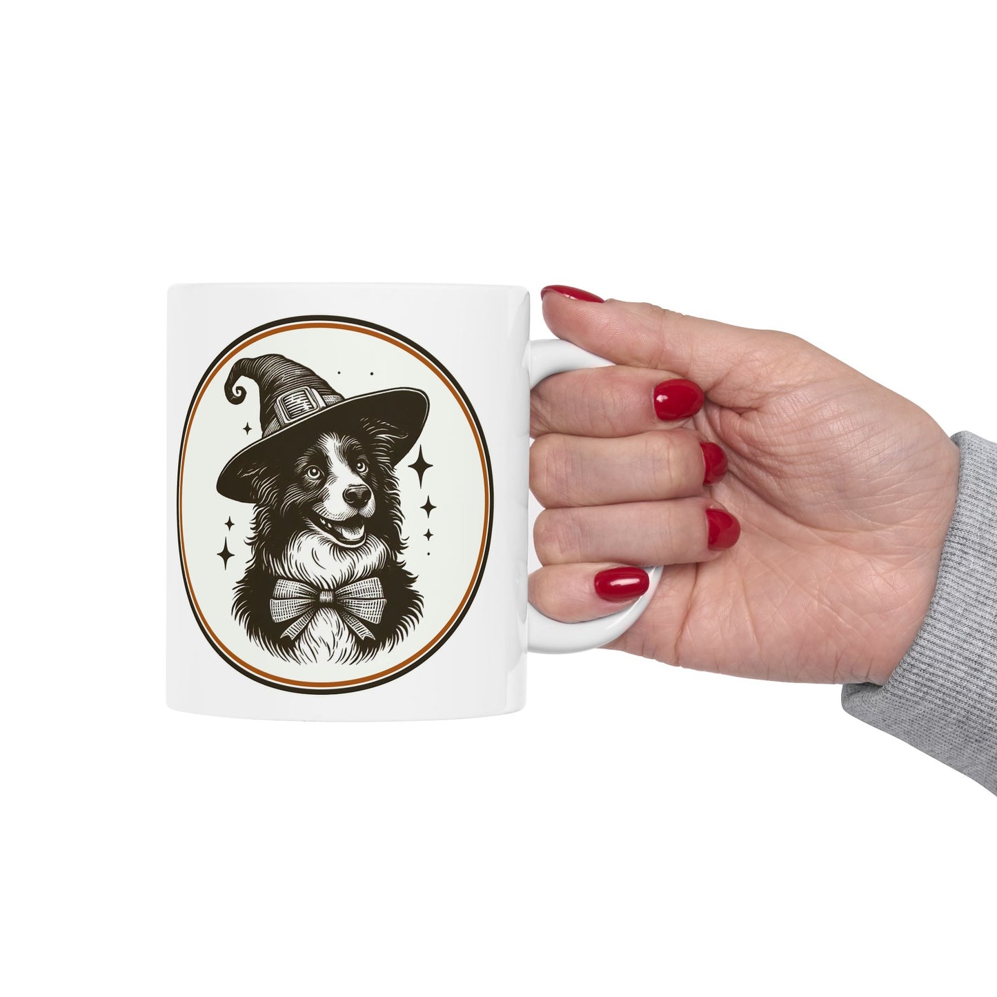 Witch Border Collie Mug