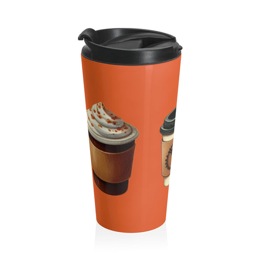 Fall Coffee Stainless Steel Travel Mug - KiwiKreationCo