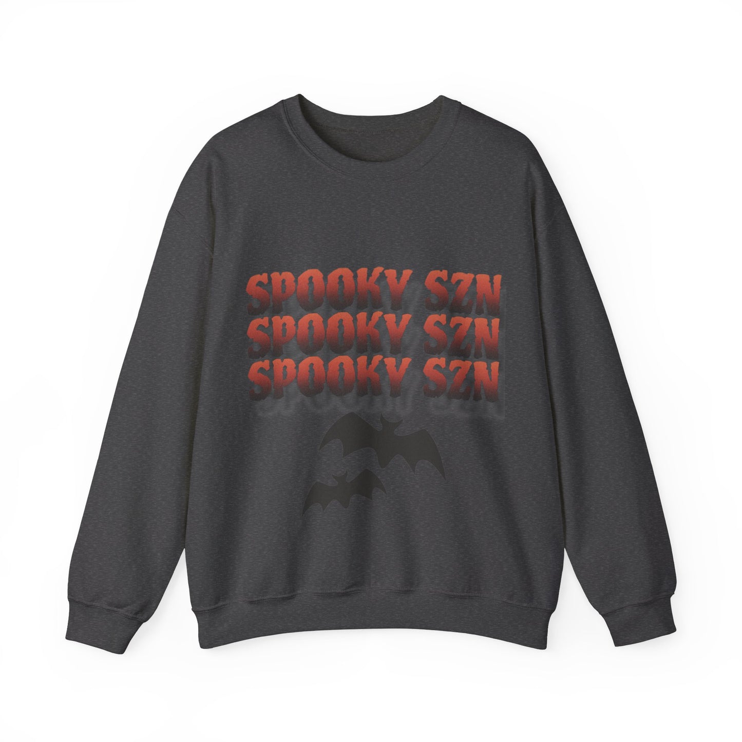 Spooky Szn bat Crewneck Sweatshirt - KiwiKreationCo