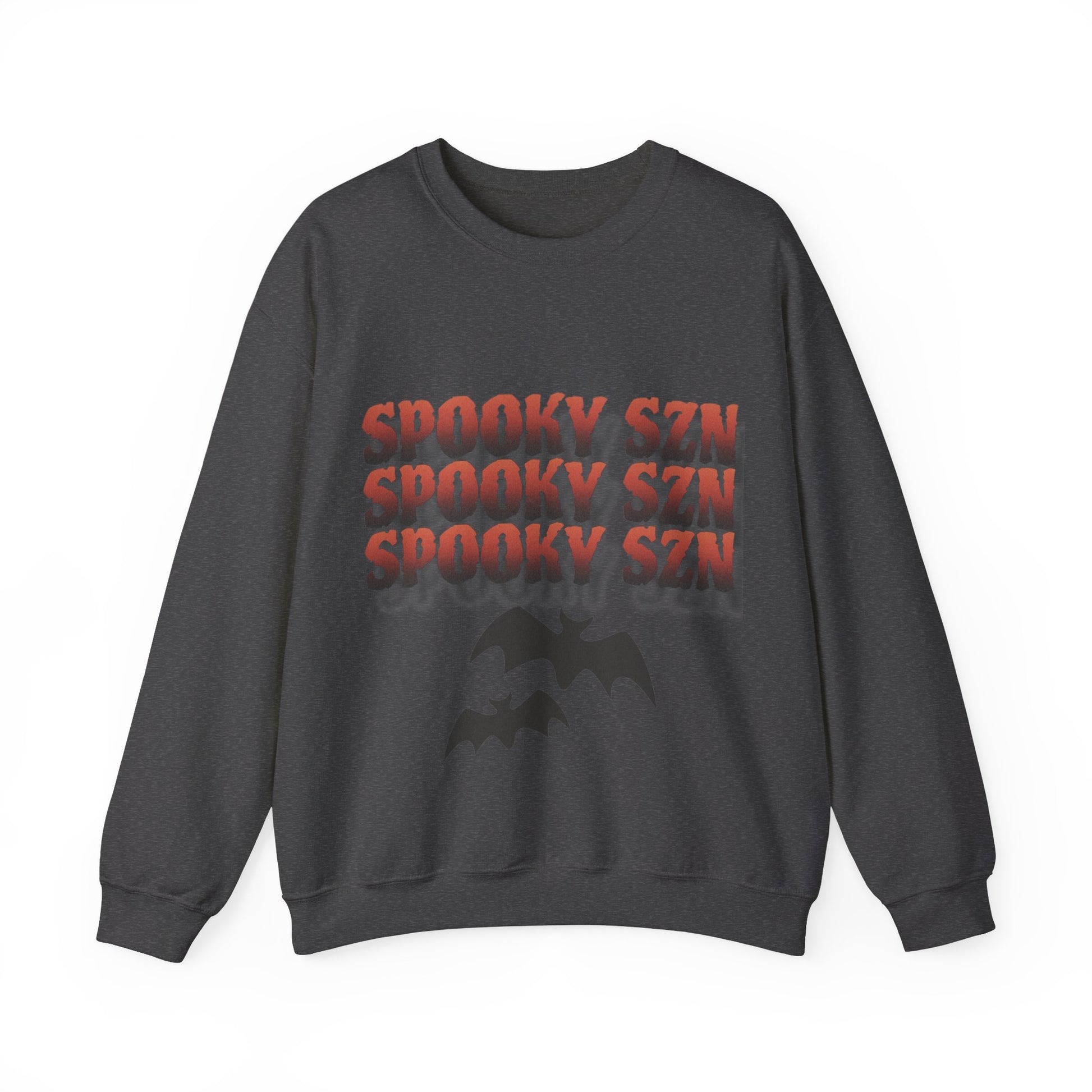 Spooky Szn bat Crewneck Sweatshirt - KiwiKreationCo