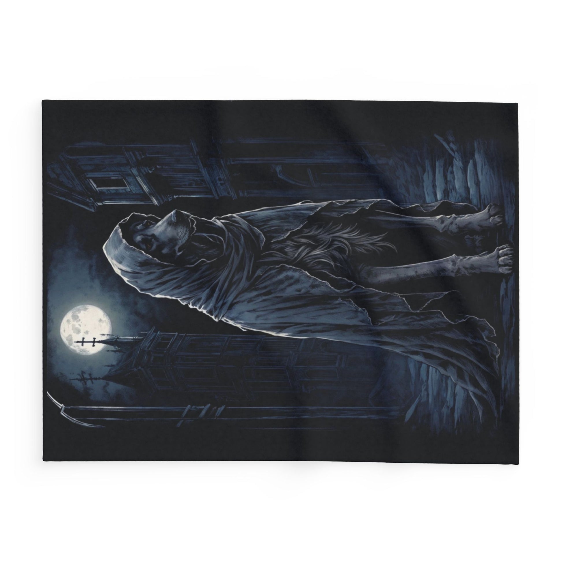 Spooky Dog Halloween Arctic Fleece Blanket - KiwiKreationCo